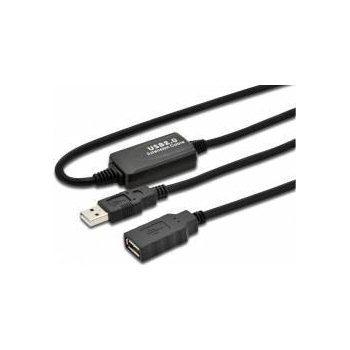 MicroConnect Active USB 2.0 ext. cable, 10m With integrated repeater 10m Up to 480 Mbps data transfer