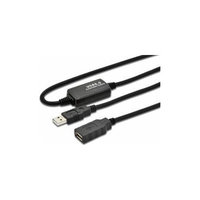 MicroConnect Active USB 2.0 ext. cable, 10m With integrated repeater 10m Up to 480 Mbps data transfer