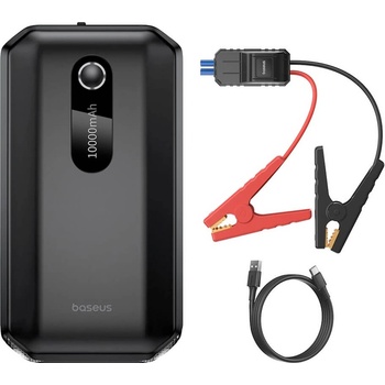 Baseus Super Energy Max Car Jump Starter 10000 mAh (C00245501113-00) - външна батерия 20000 mAh с фенер и JumpStarter за автомобил (черен)