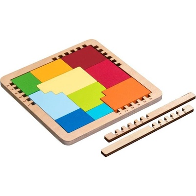 IQ puzzle 7 v 1, 10 dílků 7 různých zadání