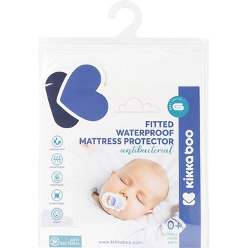 KikkaBoo Протектор за матрак с борд - антибактериален 70/140/15 см (31105030014)