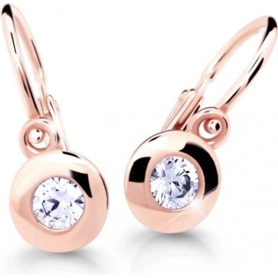 Cutie Diamonds slušivé dětské náušnice z růžového zlata s brilianty C2589-10-10-X-4-D