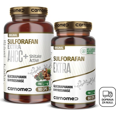 CarnoMed Sulforafan EXTRA AHCC + Sulforafan EXTRA 60 kapsúl
