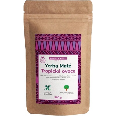 Votamax BrainMax Pure Organic Yerba Maté Tropické ovoce 500 g