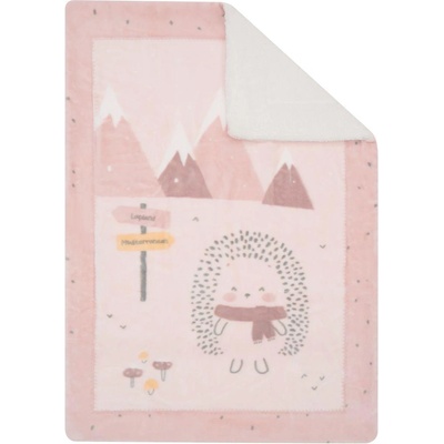 KikkaBoo Супер меко бебешко одеяло с шерпа 110/140 см Hedge-hugs (kikka-31103020144)