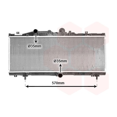 Chladič vody pro motor VAN WEZEL 17002166