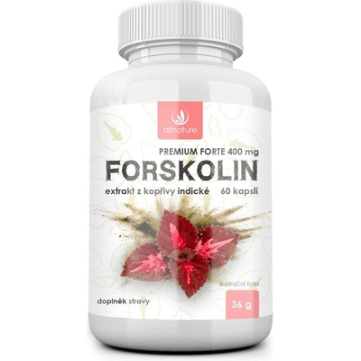 Allnature Forskolin Premium Forte 400 mg 60 kapslí