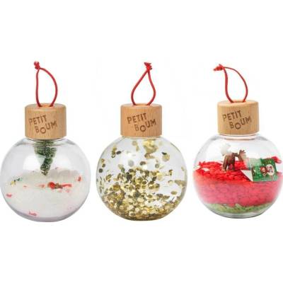 Petit Boum - Senzorická sada 3 vánočních ozdob (Holiday Collection)