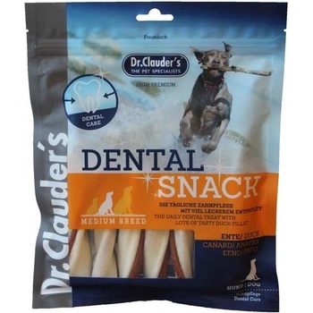 Dr.Clauder's - Dental Snack Ente/Duck - Medium breed - Дентално лакомство за кучета с патешко филе - 170 гр