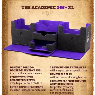 Gamegenic The Academic 266+ XL černá/fialová krabička