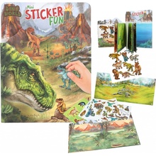 Dino world Dino world 3501224 Sticker fun kreativní sešit se samolepkami dinosauři