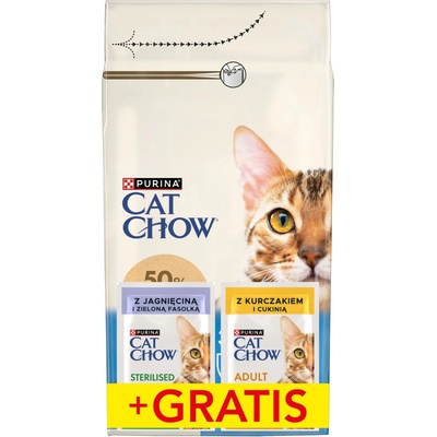 Purina Cat Chow Adult 3in1 morka 1,5 kg