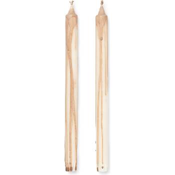 ferm LIVING Свещи Dryp 30 см бежови 2 бр (1104264772)