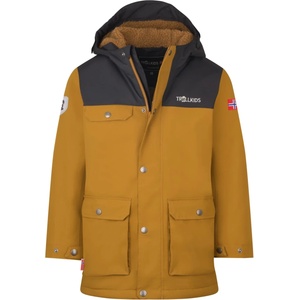 TROLLKIDS Детско яке парка Trollkids Kid's Gudvangen Jacket Parka - Bronze / Black - размер 98 (EU) (703-2829-0912)