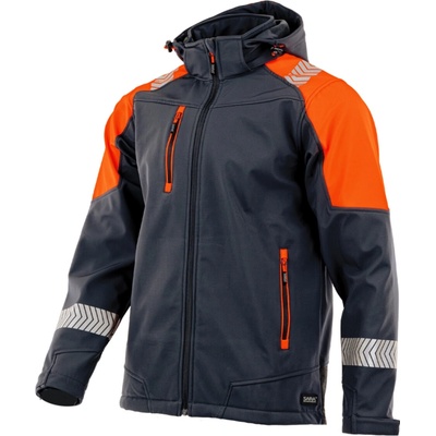Sara Workwear Softshellová bunda COMFORT NEO grafitová oranžová