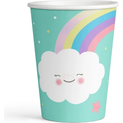 Amscan Хартиени чаши - Дъга и облак 8 бр