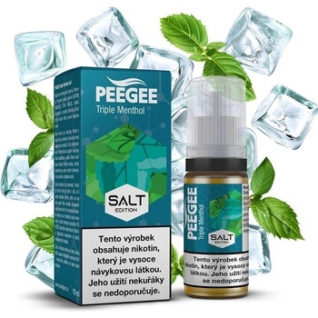 PEEGEE Salt - Trojitý mentol 10 ml 10 mg