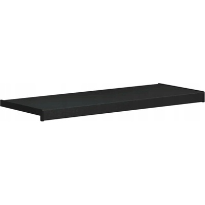 VidaXL Parapet okenní černý s kresbou dřeva 100 x 30 x 4,5 cm PVC