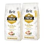 Brit Fresh Пилешко месо и картофи за възрастни кучета Great Life 2x12кг