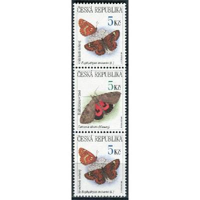 Česká republika (1999) č. 211-212 ** - ČR - 3-bl (2) - Ochrana přírody ptáci, motýli