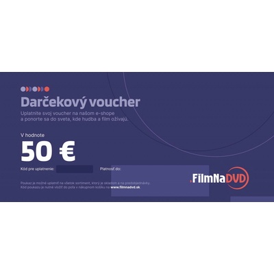 Darčeková poukážka 50 €