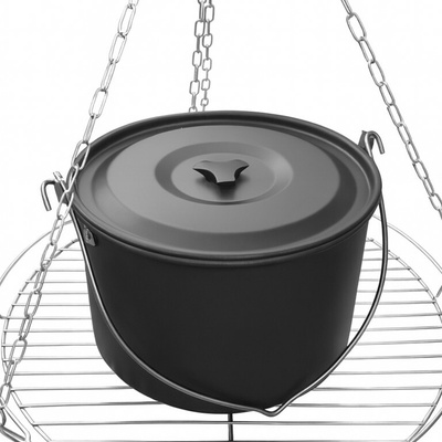 Aga Závěsný zahradní gril 3v1 s ohništěm a kotlíkem na trojnožce