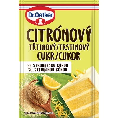 Dr. Oetker Třtinový cukr citrónový 15 g