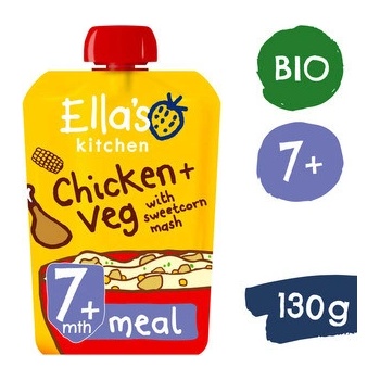 Ella's Kitchen BIO Kuřátko s kukuřičnou kaší 130 g