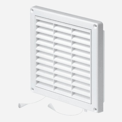 Den Braven s rámem a žaluzií 200 mm x 200 mm bílá