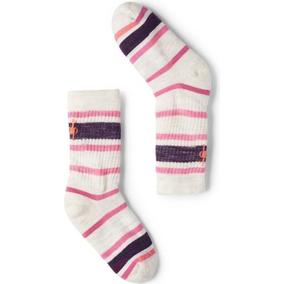 Merino turistické ponožky SMARTWOOL Kids' Hike Light Cushion Striped Crew So Moonbeam