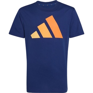 Adidas Детска тениска adidas Kid's Bold Tee 160 T-shirt - Dark Blue / Semi Ice Tangerine / Tangerine / Orange - размер 176 (EU) (704-4531-1115)