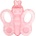 Lorelli Гризалка Lorelli Baby Care - Пеперуда, Shell pink (10210160006)