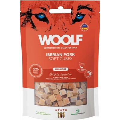 WOOLF pochúťka Soft Cubes Iberian Pork 100 g