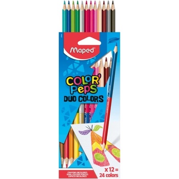 Цветни моливи Мапед 24 цв. 12 бр. Колор Пепс 829600