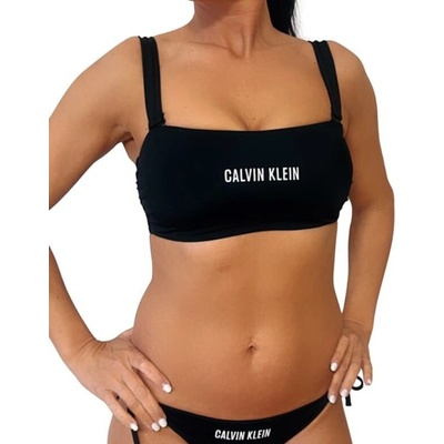 Calvin Klein Q61223 BANDEAU dámske plavky čierne