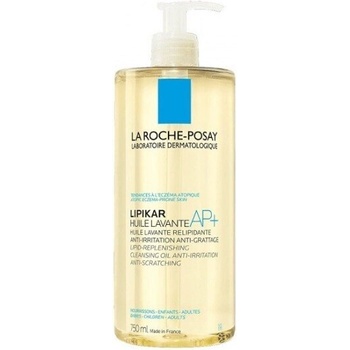 La Roche-Posay Деликатен почистващ душ -олио, La Roche Posay Lipikar AP+ Lipid Replenishing Cleansing Oil Anti-Irritation Anti-Scratching Cleansing Oil for the Body Suitable for Atopic Skin 750ml