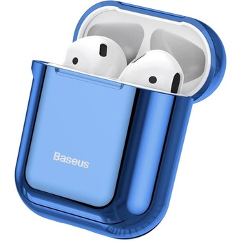 Baseus Защитен калъф Baseus Shining Hook за Apple Airpods / Apple Airpods 2, син (ARAPPOD-A03)