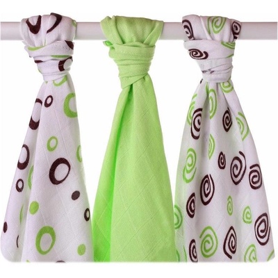 Kikko Bambusové XKKO®BMB B&S Lime MIX 70 x 70 3 ks