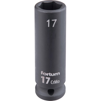 Fortum машинна (ударна) муфа 1/2", 17 mm, L 78 mm, почернена, FORTUM