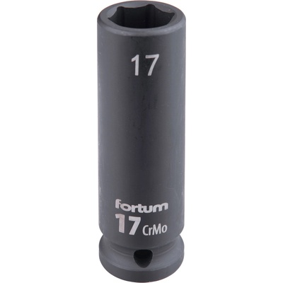 Fortum машинна (ударна) муфа 1/2", 17 mm, L 78 mm, почернена, FORTUM