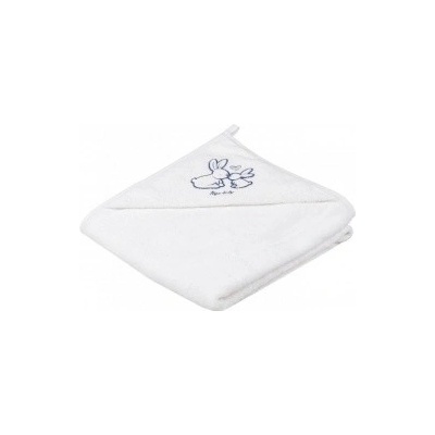 TEGA BABY detská osuška s kapucňou Zajačik 100x100 biela