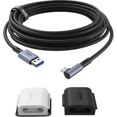 Kiwi Design 5M Link Cable with Cable Clip QL105 Meta Quest 2 Black