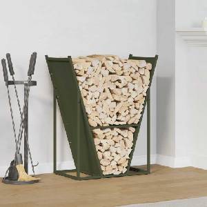 vidaXL Стойка за дърва, 69, 5x35x81 см, студеновалцувана стомана (864180)