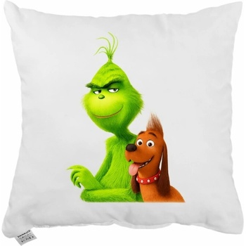EMI Vianočný vankúš Grinch a Max 40x40