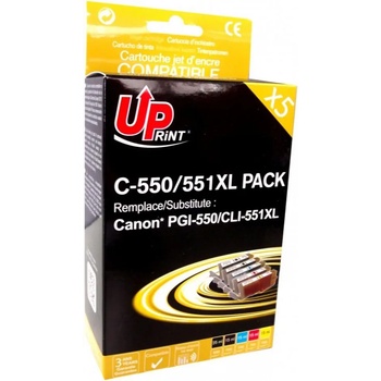 Compatible Консуматив Canon PGI-550 + CLI-551 BK/C/M/Y XL 1x25ml+4x15ml съвместим UPrint (LF-INK-CAN-550/551-PACK)