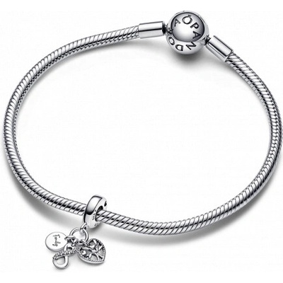PANDORA náramok Family Infinity Triple Dangle 594595C00+792201C01