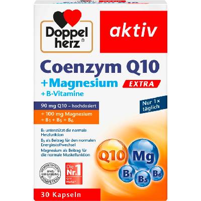 Doppelherz aktiv Coenzym Q10 + Magnesium + B-Vitamine EXTRA - 30 капсули