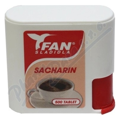 Fan Sacharin umělé sladidlo v dávkovači 30 g 500 tbl