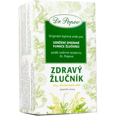 Dr.Popov Zdravý Žlučník bylinný porcovaný čaj 30 g