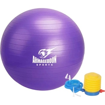 ARMAGEDDON Gymnastic Ball With a Pump 65 cm / Гимнастическа Топка с Помпа 65 см Лилав